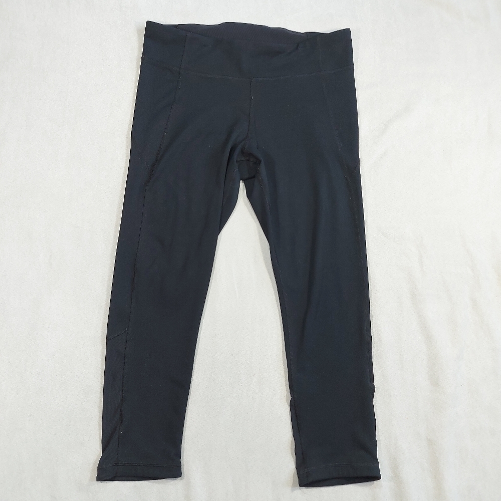 Under Armour Womens HeatGear Mesh Armour Capri Leggings Gray, Medium